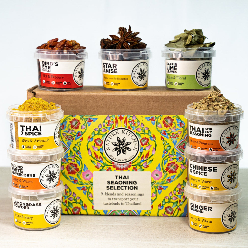 Thai Seasoning and Spice Selection from Spice & Dipity, a premium spice gift set for flavour-packed home cooking.