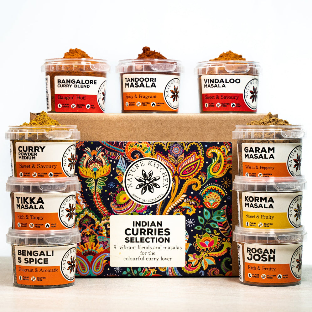 Indian Curry Lovers Selection from Spice & Dipity, a premium spice gift set for flavour-packed home cooking.