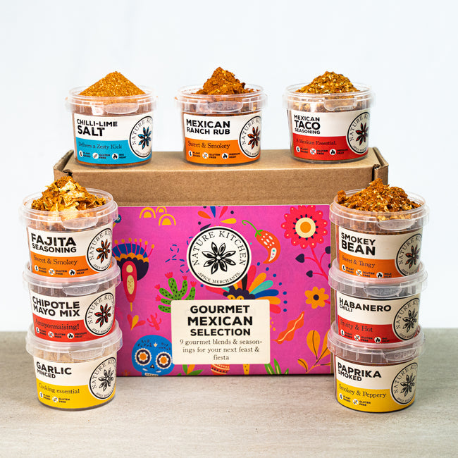 Gourmet Mexican Spice Selection from Spice & Dipity, a premium spice gift set for flavour-packed home cooking.