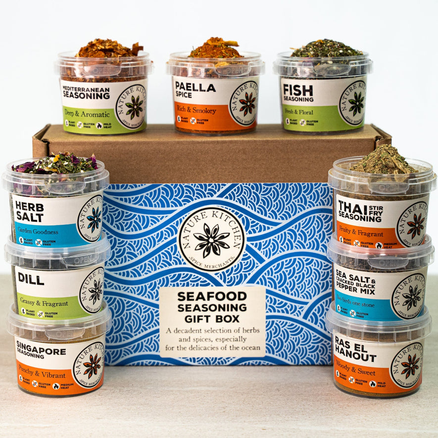 Seafood Seasoning Selection from Spice & Dipity, a premium spice gift set for flavour-packed home cooking.