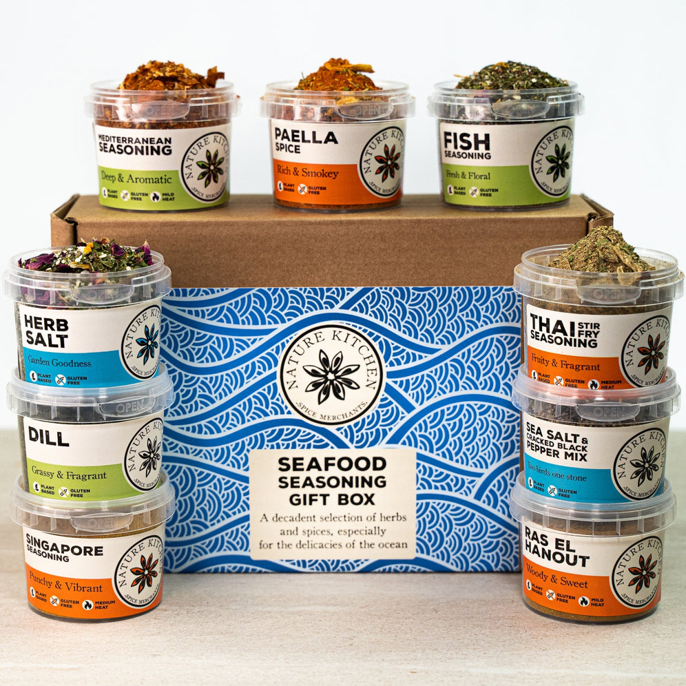 Seafood Seasoning Selection from Spice & Dipity, a premium spice gift set for flavour-packed home cooking.